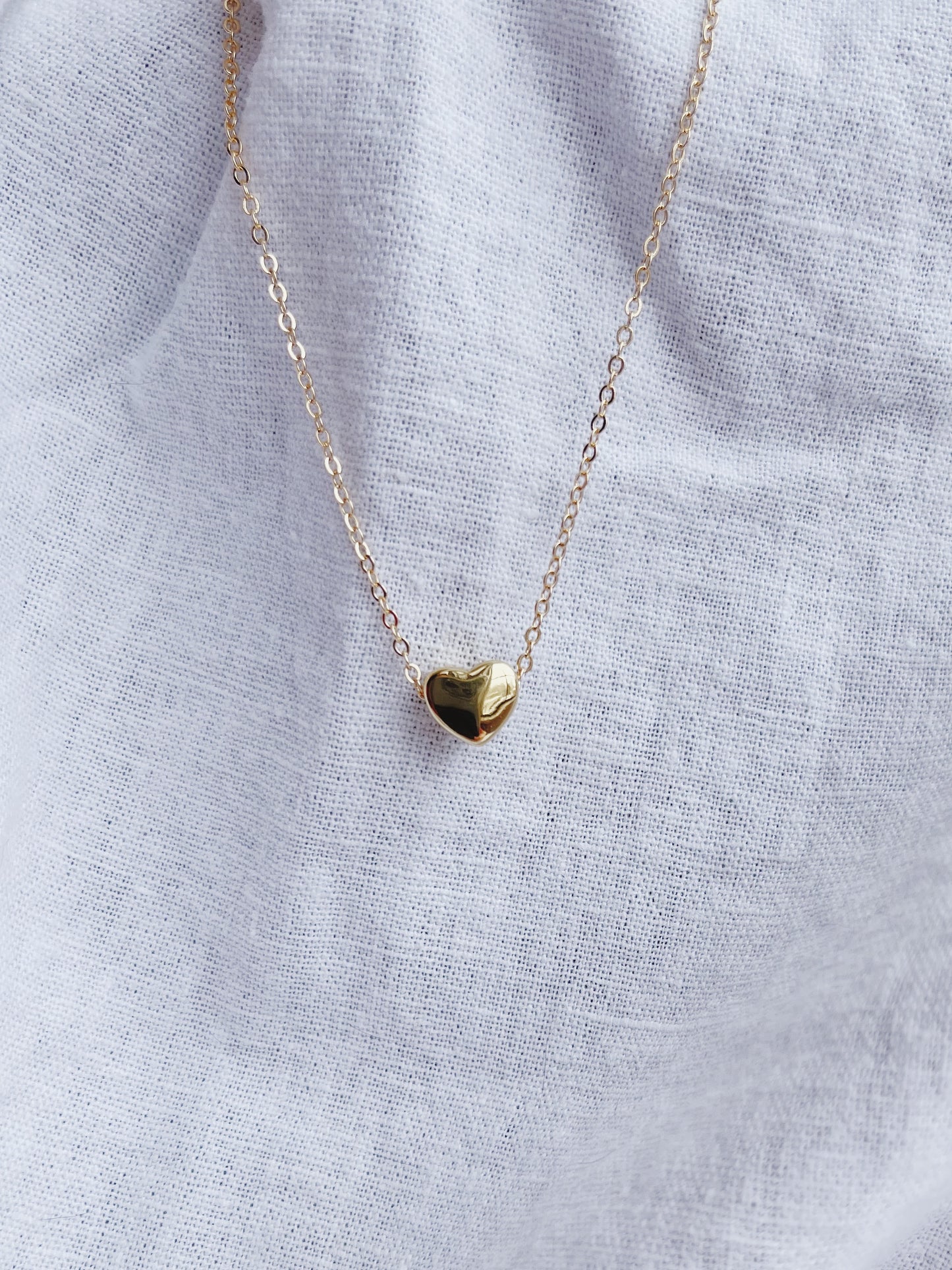 Dainty Heart Bead Necklace
