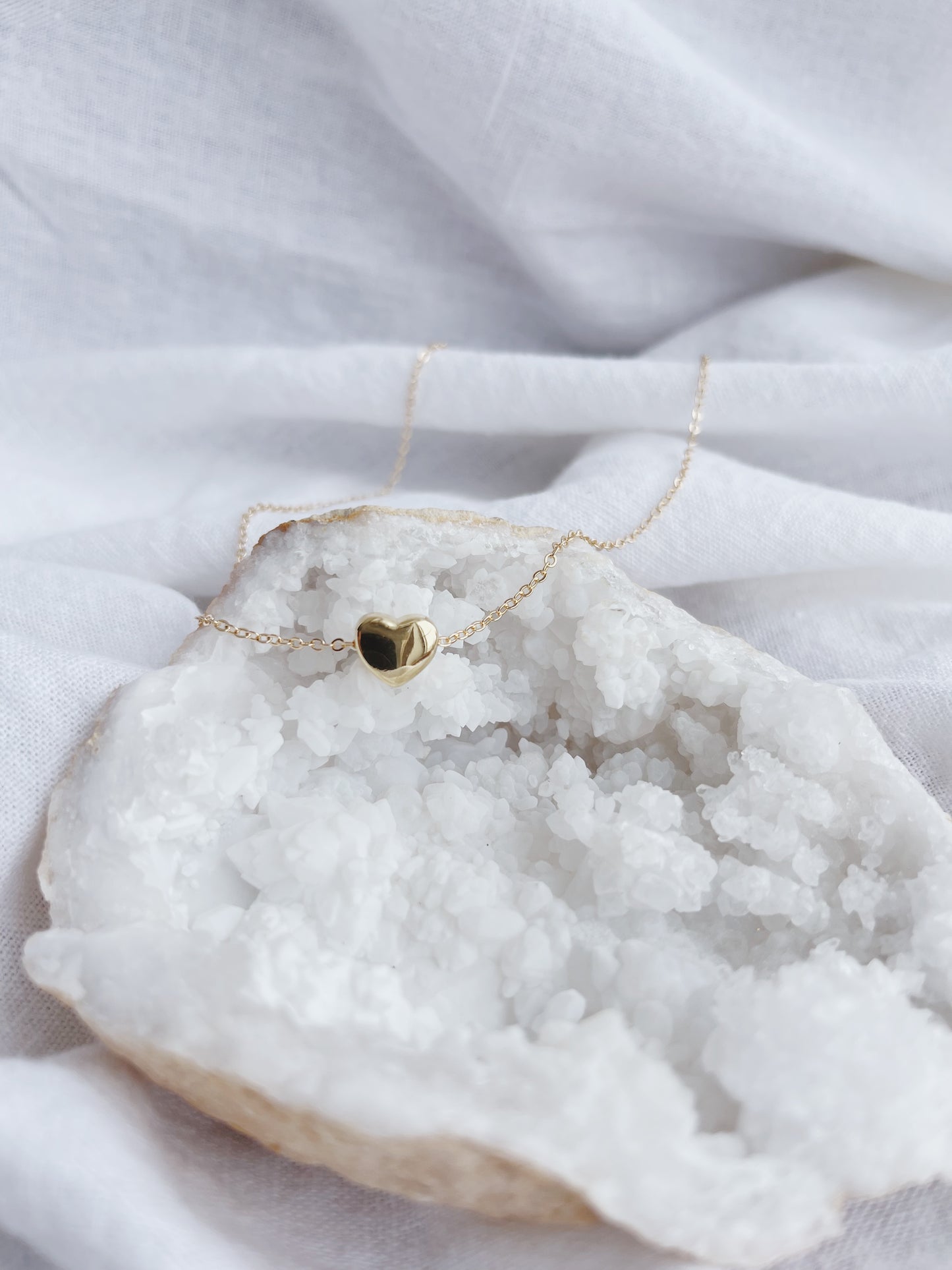 Dainty Heart Bead Necklace