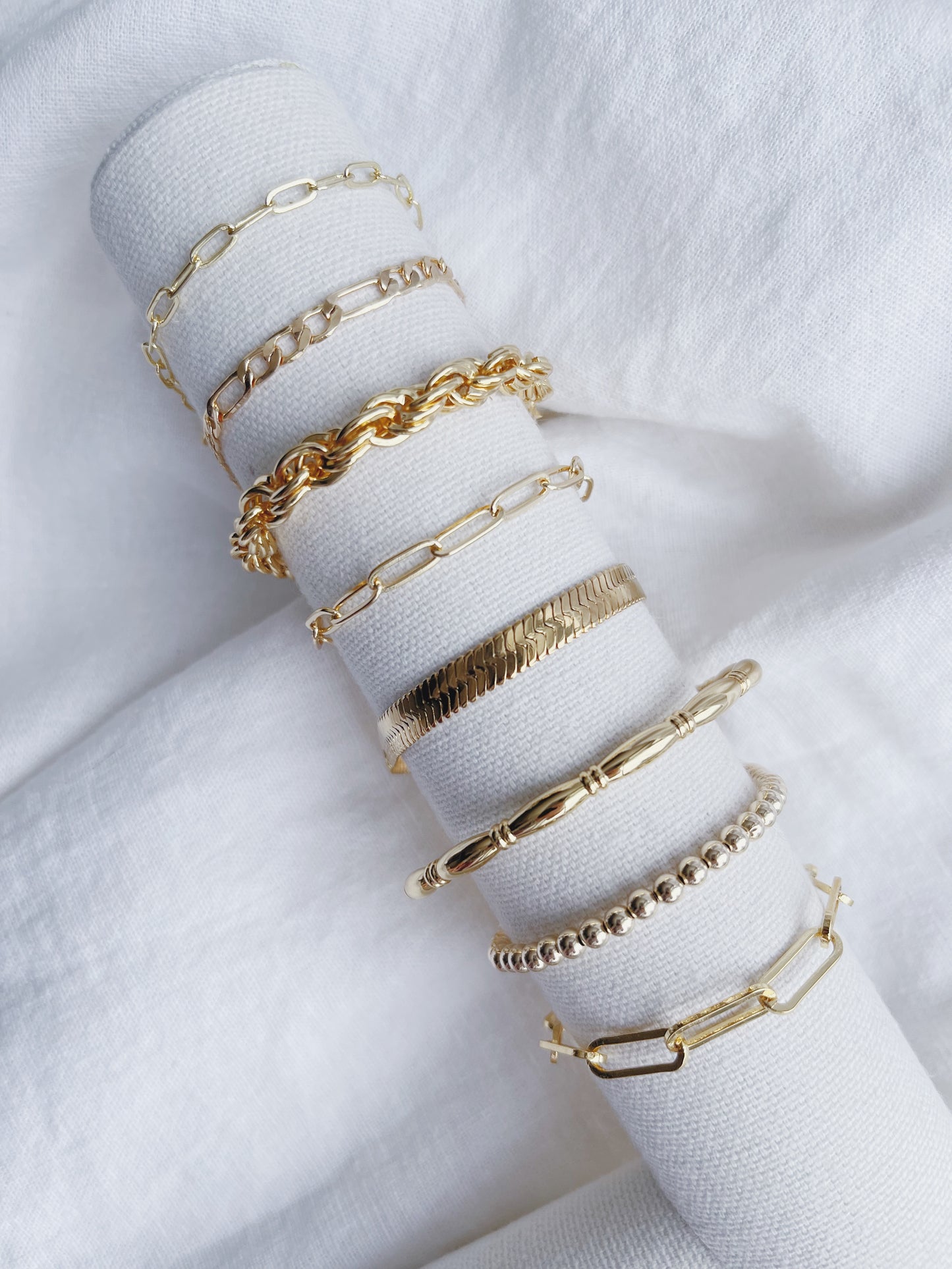 Chunky Twisted Gold Rope Bracelet