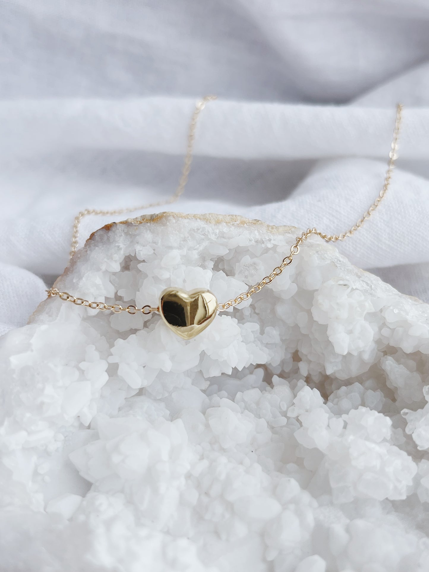 Dainty Heart Bead Necklace