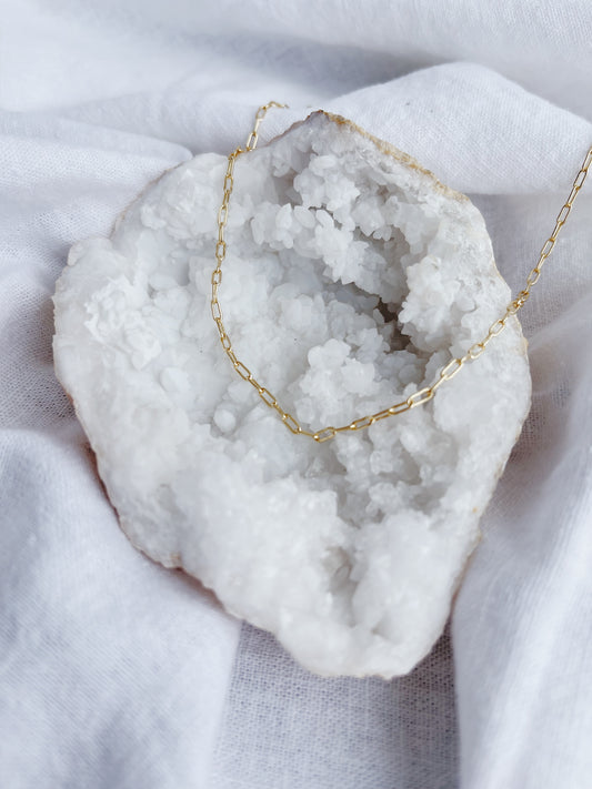 Dainty Paperclip Necklace