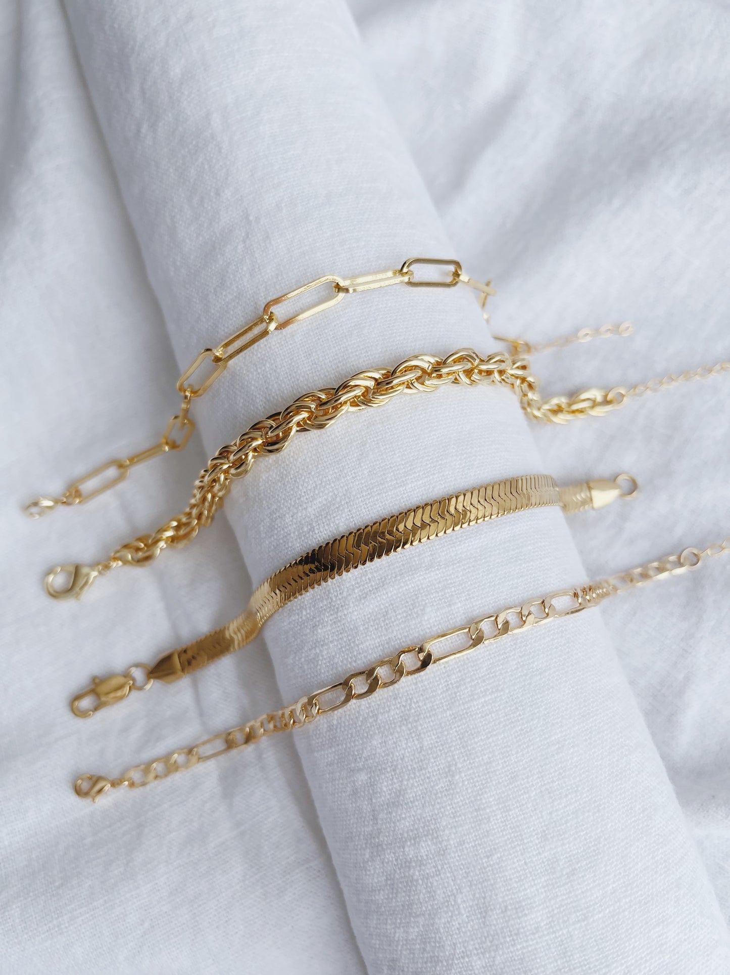 Chunky Twisted Gold Rope Bracelet