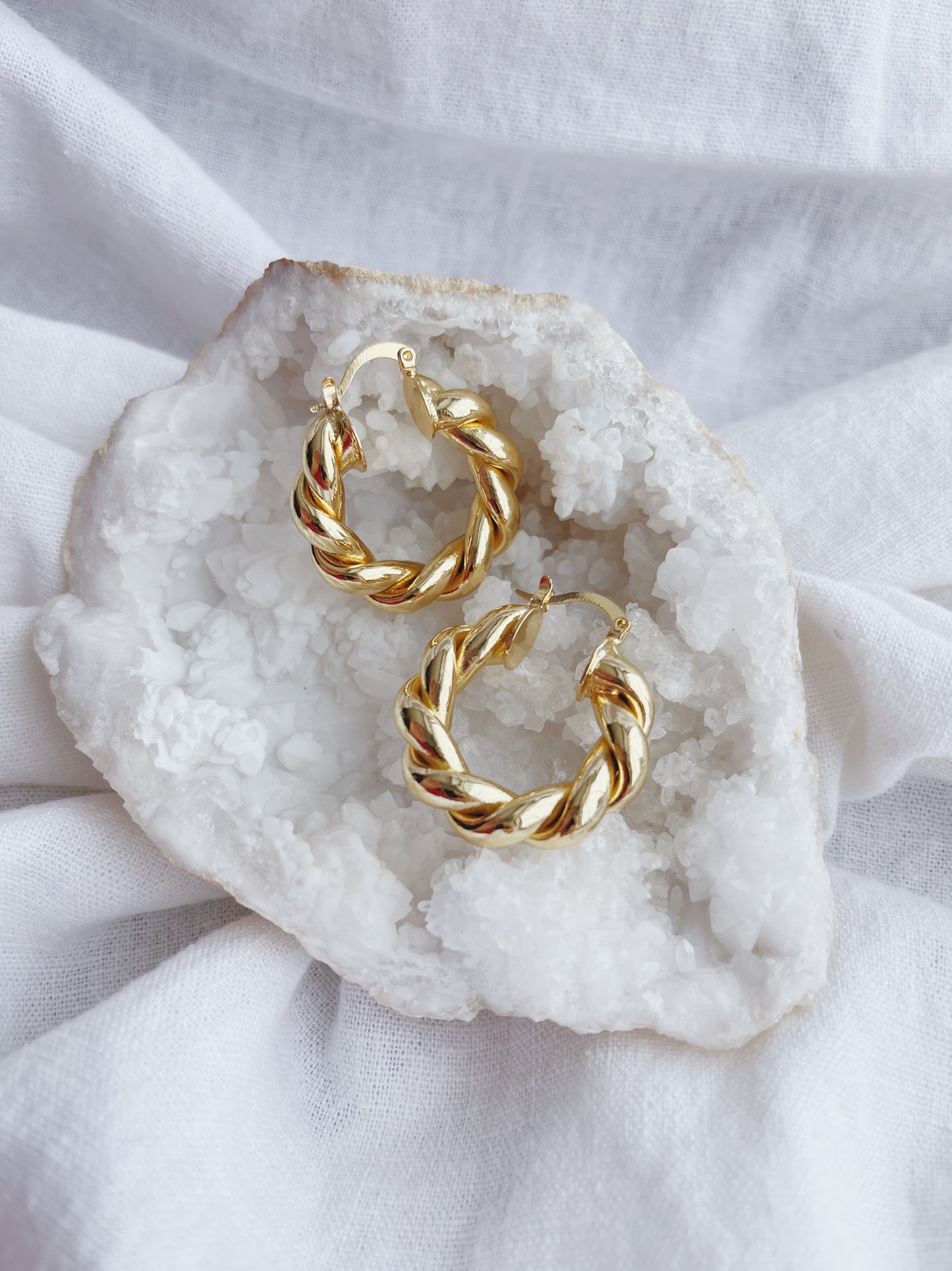 Twisted Croissant Hoops