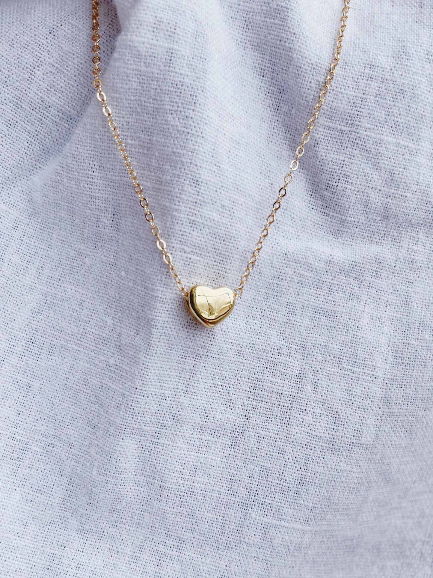 Dainty Heart Bead Necklace